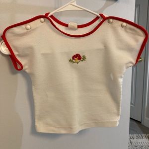 Vintage JC penny Toddler Time mushroom shirt 4T